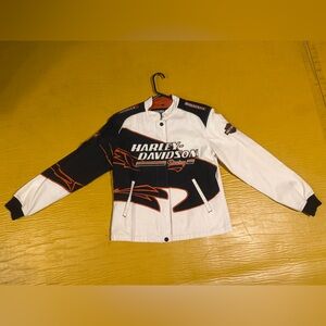 Harley-Davidson Orange, Black & White Screamin Eagle Racing Jacket Label